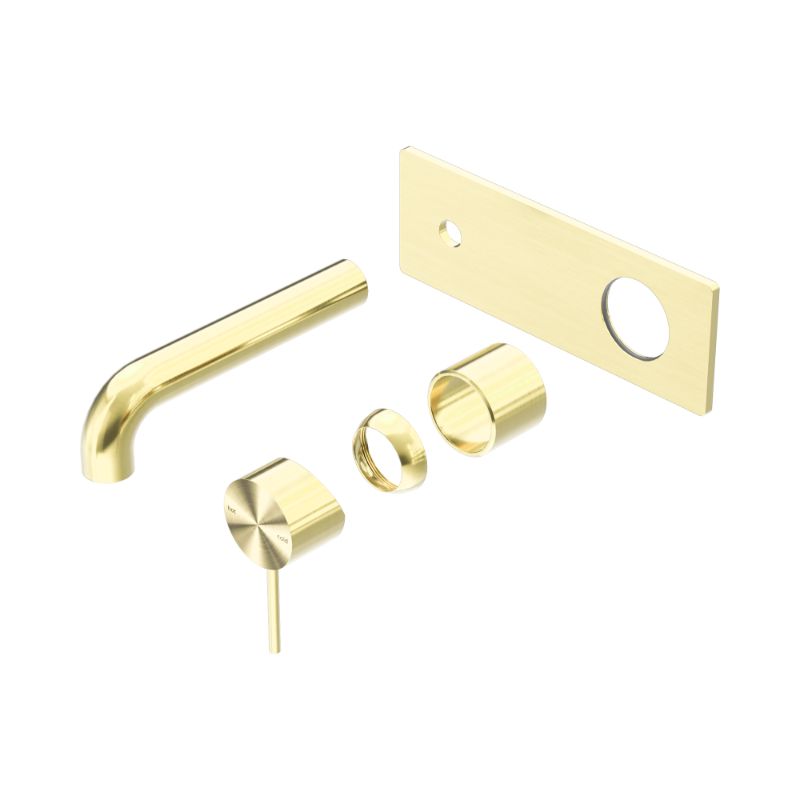 Mecca Wall Basin/Bath Mixer 120mm Trim Kits Only Brushed Gold