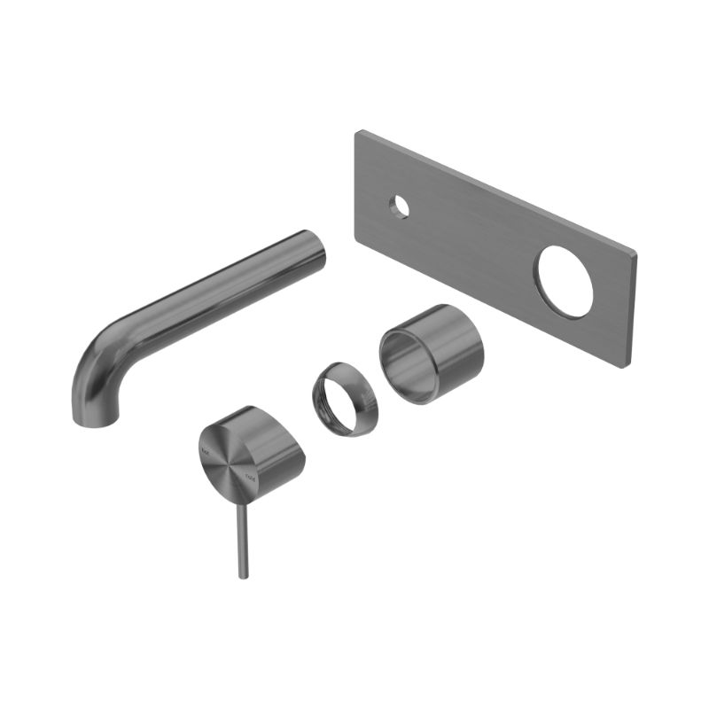 Mecca Wall Basin/Bath Mixer 185mm Trim Kits Only Gun Metal