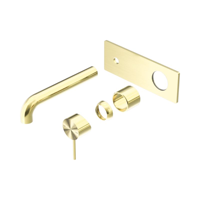 Mecca Wall Basin/Bath Mixer 260mm Trim Kits Only Brushed Gold