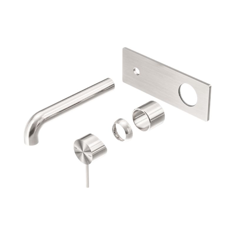 Mecca Wall Basin/Bath Mixer 260mm Trim Kits Only Brushed Nickel