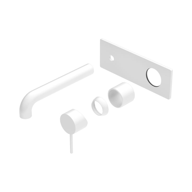 Mecca Wall Basin/Bath Mixer 260mm Trim Kits Only Matte White
