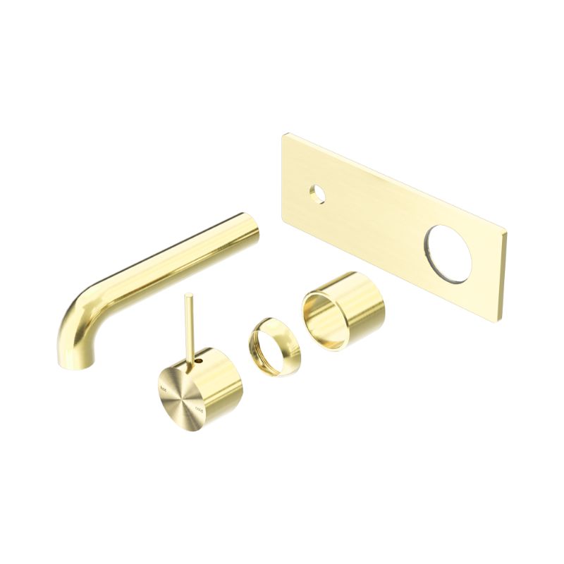 Mecca Wall Basin/Bath Mixer Handle Up 120mm Trim Kits Only Brushed Gold