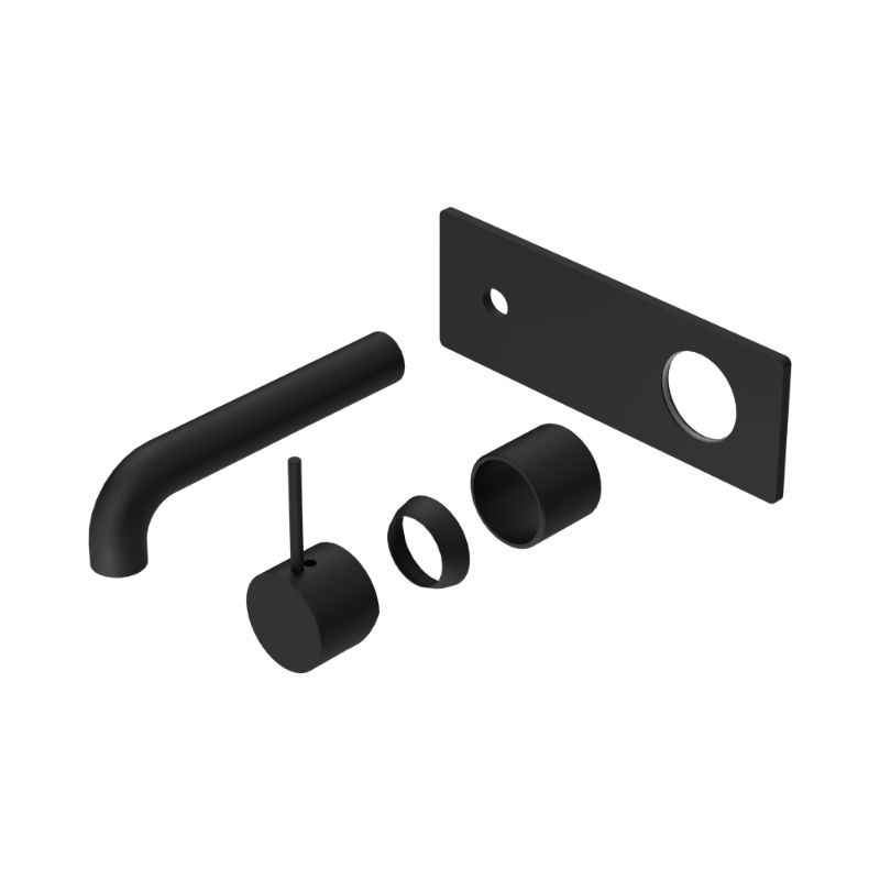 Mecca Wall Basin/Bath Mixer Handle Up 120mm Trim Kits Only Matte Black