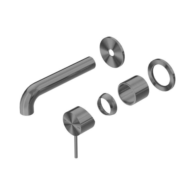 Mecca Wall Basin/Bath Mixer Separate Back Plate 120mm Trim Kits Only Gun Metal