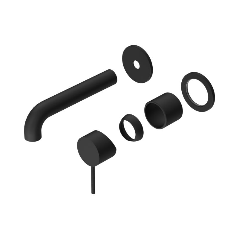 Mecca Wall Basin/Bath Mixer Separate Back Plate 120mm Trim Kits Only Matte Black