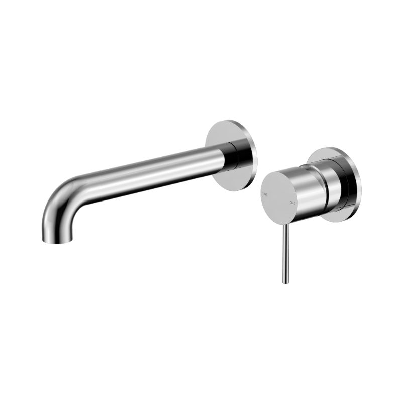 Mecca Wall Basin/Bath Mixer Separate Back Plate 230mm Chrome