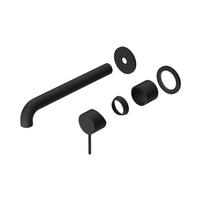 Mecca Wall Basin/Bath Mixer Separate Back Plate 230mm Trim Kits Only Matte Black