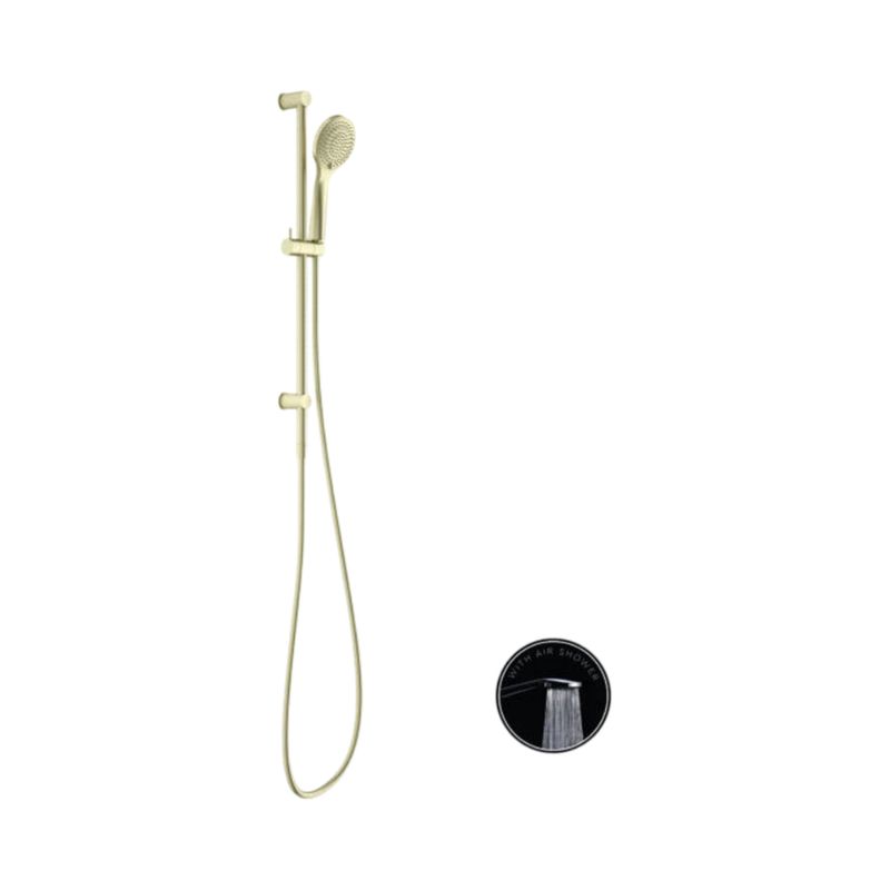 Opal Shower Rail With Air Shower Brushed Gold