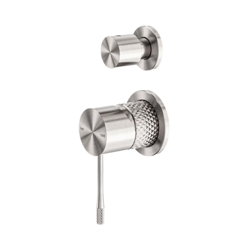Opal Shower Mixer With Divertor Separate Plate Brushed Nickel